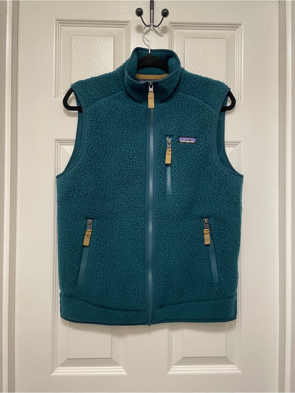 Patagonia Men’s Teal Sherpa Pile Fleece Vest